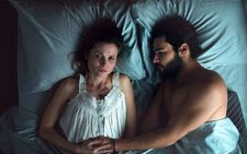 Gitte Witt as Kaia and Christopher Abbott as Andrew: "Chris is such an incredibly charming and sweet guy…"